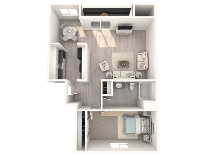 1B floor plan